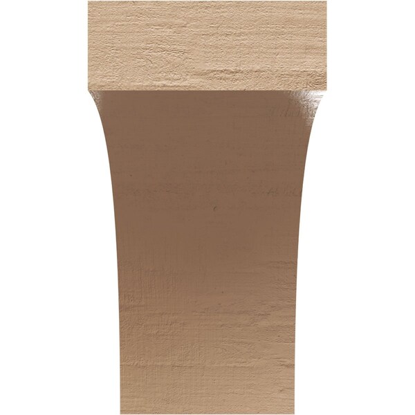 3in. W X 6in. D X 6in. H Series 1  Huntington Rough Cedar Woodgrain TimberThane Corbel, Primed Tan